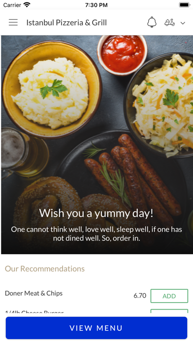 Istanbul Pizzeria & Grill Screenshot