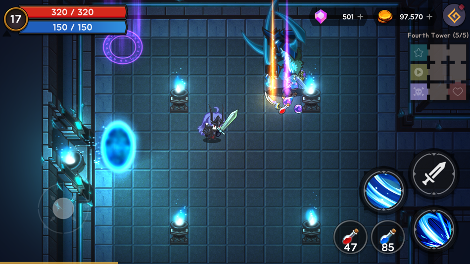 #6. Tower And Swords (iOS) 由: Jisu Im