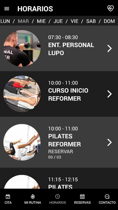 OXYGEN PILATES CENTER Screenshot