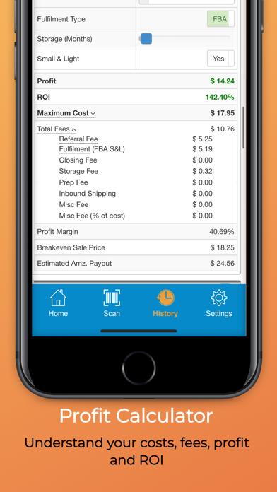 SellerAmp SAS Screenshot