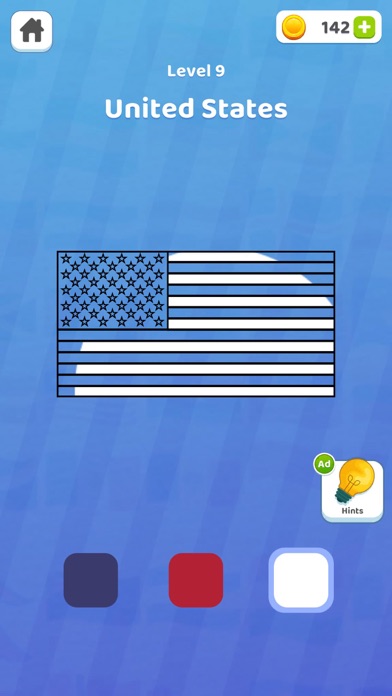 Paint Flag Color Match Puzzle Screenshot