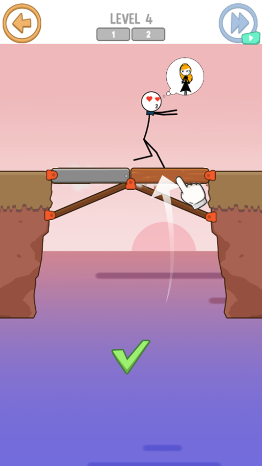 #3. Bridge Puzzle: build a bridge (iOS) By: Mai Chan