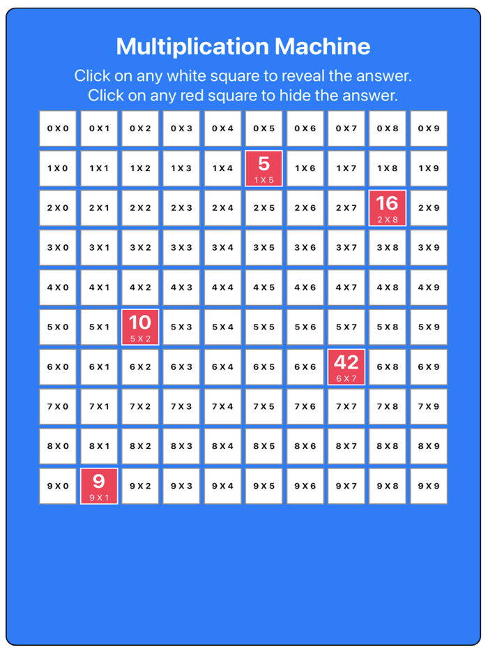 My Multiplication Machine