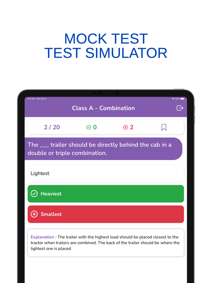 Washington WA CDL Permit Prep