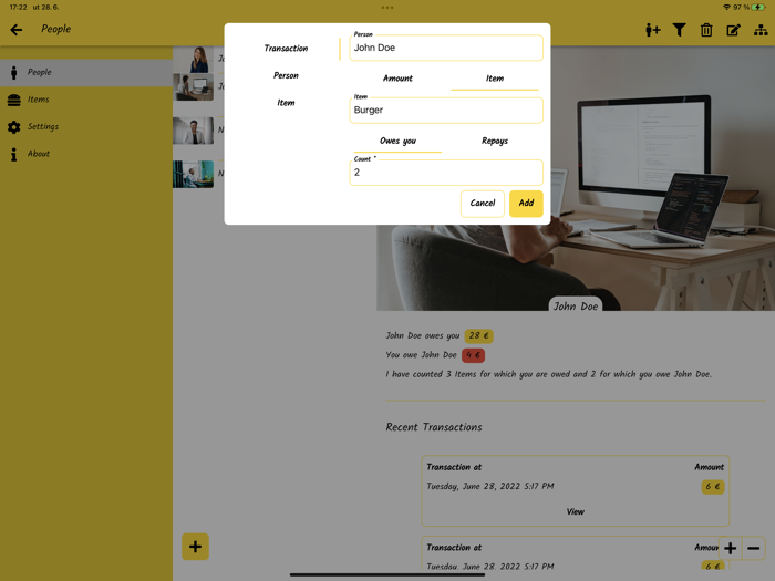 Debes Who owes me Do I owe