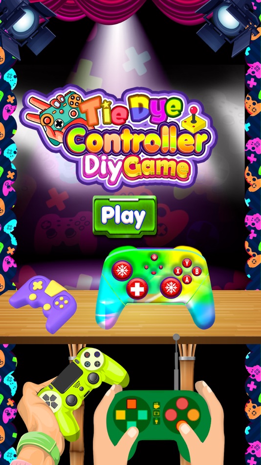 #4. Tie Dye Controller DIY Games (iOS) By: Farrukh Ahmad