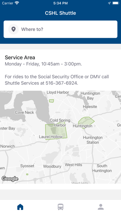 CSHL Shuttle Screenshot