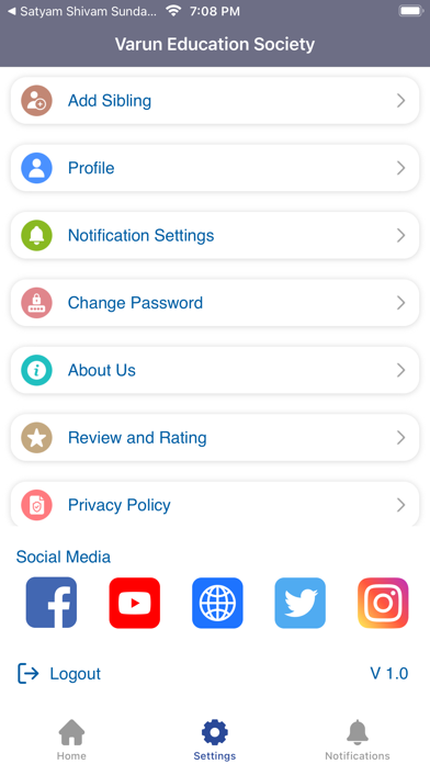 Varun Education Society Screenshot