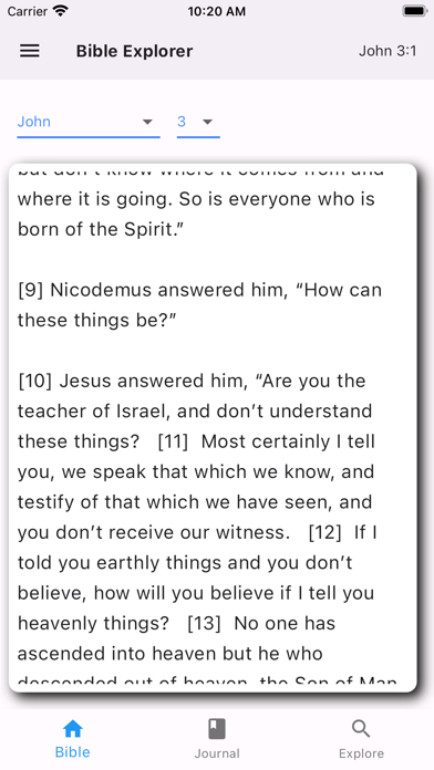 Bible Explorer Screenshot