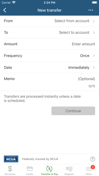 Huntington Beach Credit Union Screenshot