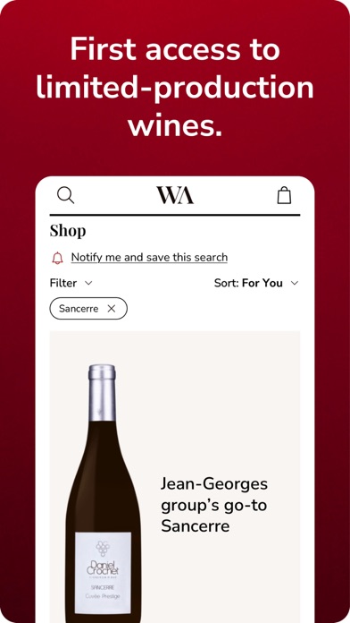 Wine Access Screenshot