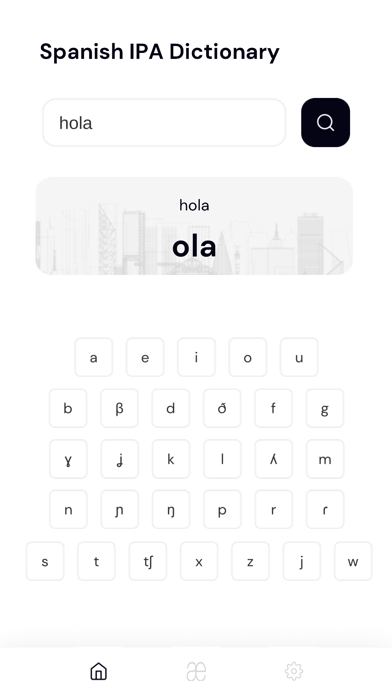 Spanish IPA Dictionary Screenshot