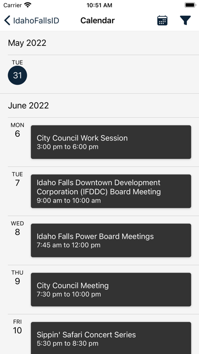 City of Idaho Falls Screenshot