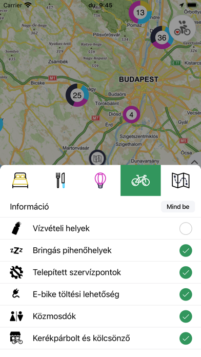 Kerékpárosbarát Screenshot