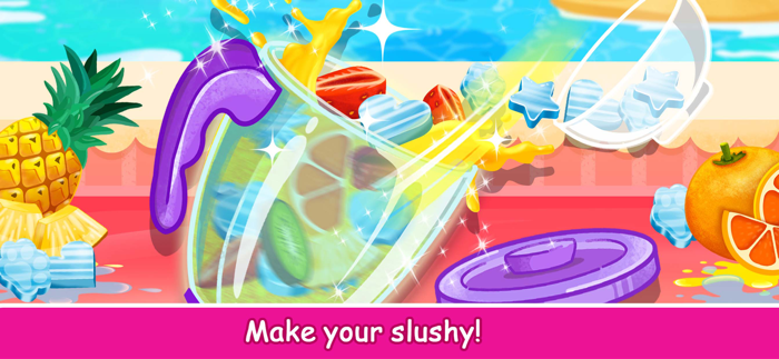 Wolfoo Make Rainbow Slushy