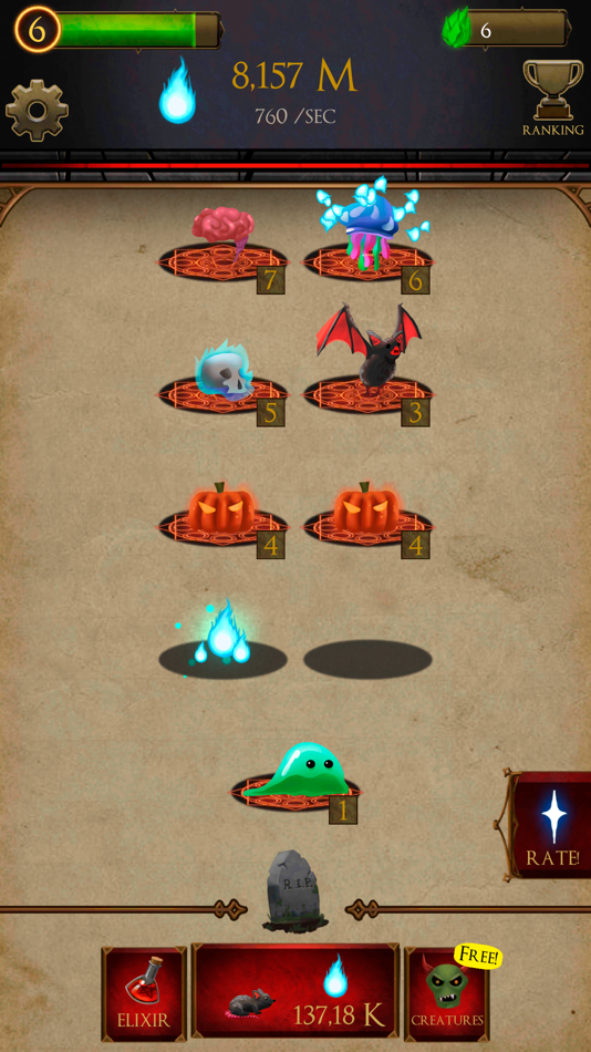 #4. The Rising of the Slime (iOS) 由: Noxfall Studios SL