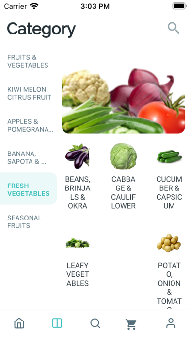 Veg Organic Store Screenshot