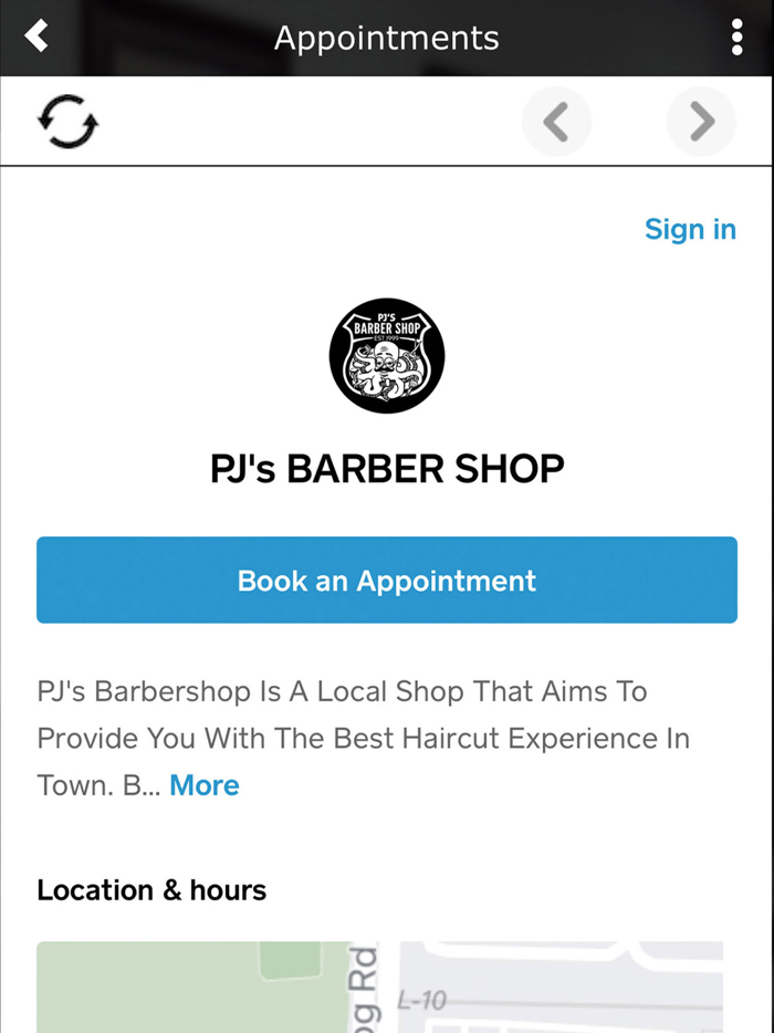 PJs BARBER SHOP