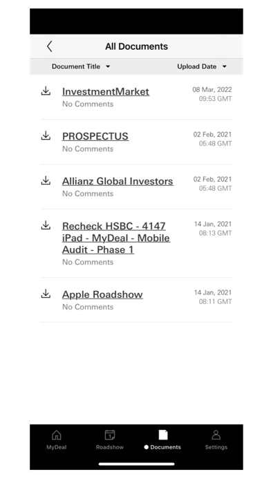 HSBC MyDeal Screenshot