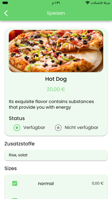 Bestellhalal-Partnerapp Screenshot
