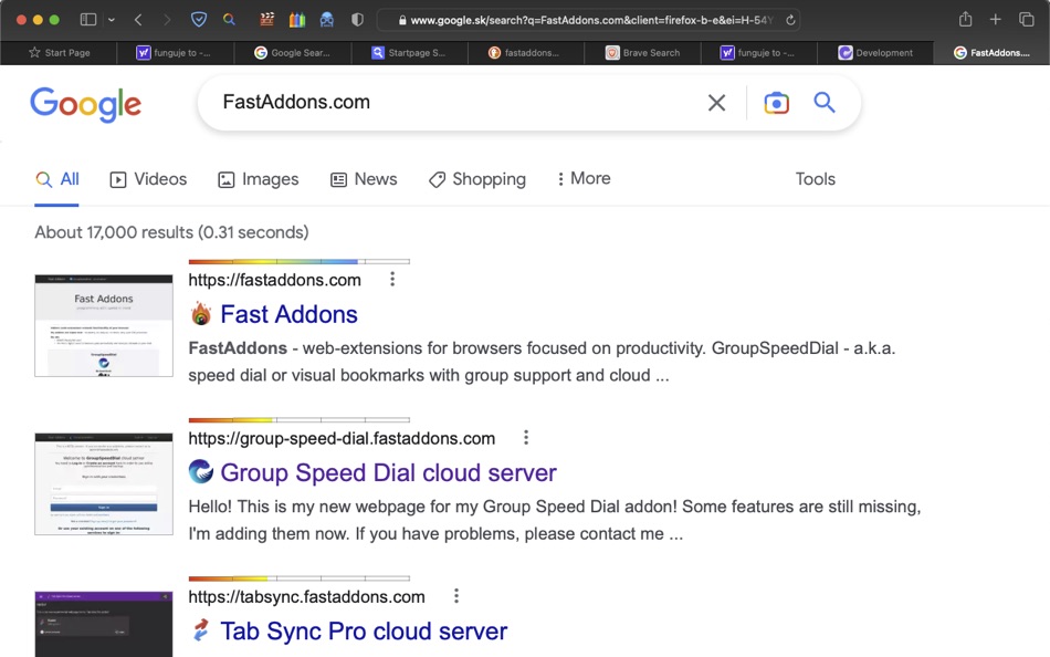 #1. Search Result Previews (macOS) 由: Juraj Masiar
