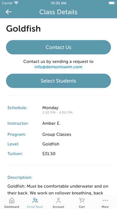 DeMont Family Swim School Screenshot