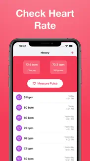 heart beat sensor+ iphone screenshot 1