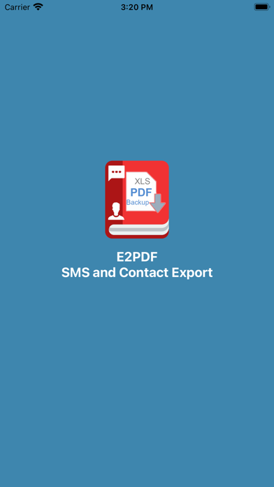 E2PDF - SMS and Contact Export Screenshot