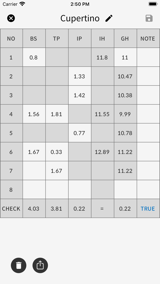 #1. Surveying Leveling Field Notes (iOS) 由: HFX Lab