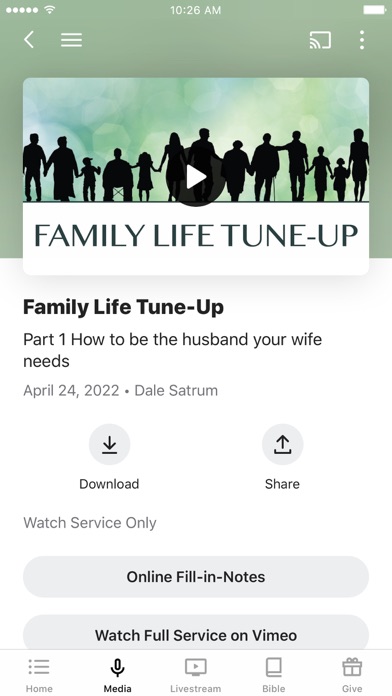 Foothills Community Church Screenshot