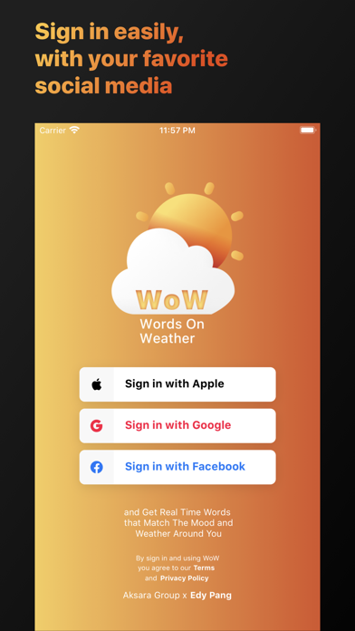WoW: Words on Weather Screenshot