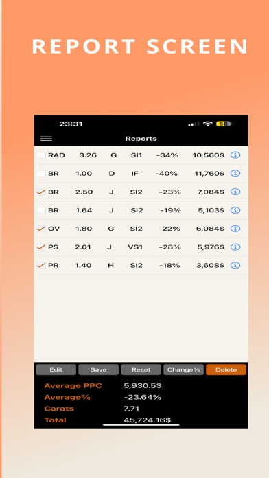 EZCalc Diamonds Screenshot