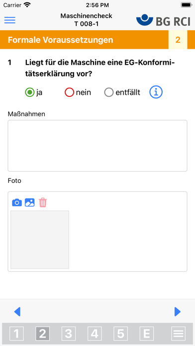 Maschinencheck Screenshot