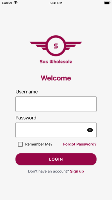 SAS Wholesale Screenshot
