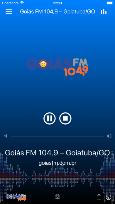 Goiás FM 104,9 – Goiatuba/GO Screenshot