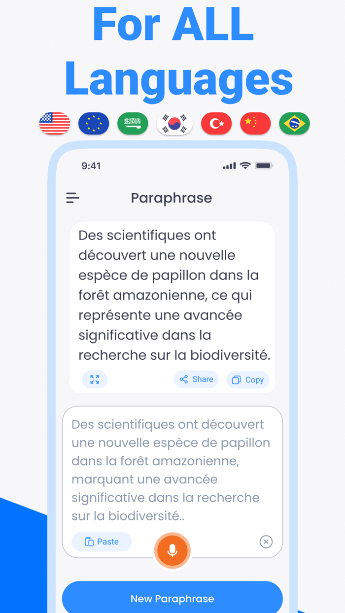 Paraphrase tool and Paragraph AI