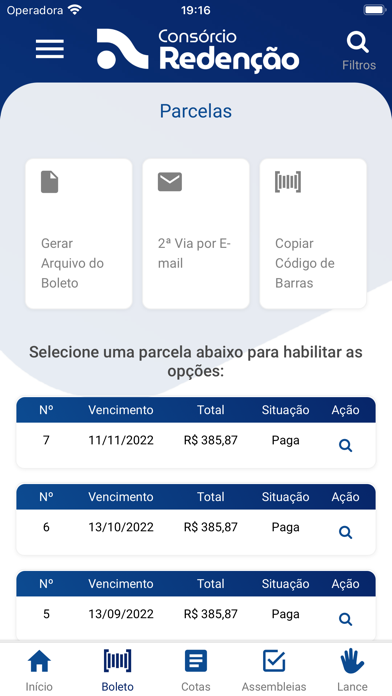 Consórcio Redenção Screenshot
