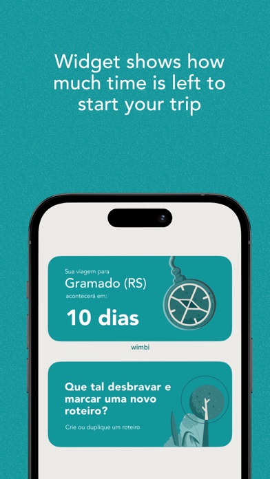wimbi: travel itinerary Screenshot