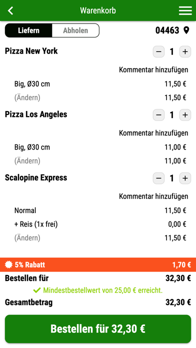 Pizzeria Avanty Screenshot
