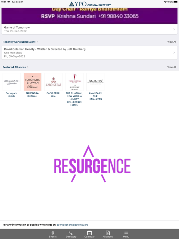 Screenshot #4 pour YPO Chennai Gateway