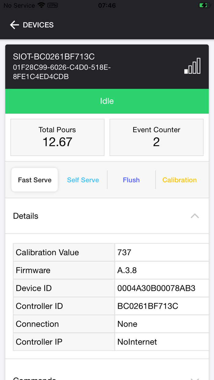 Swift Pour Calibration