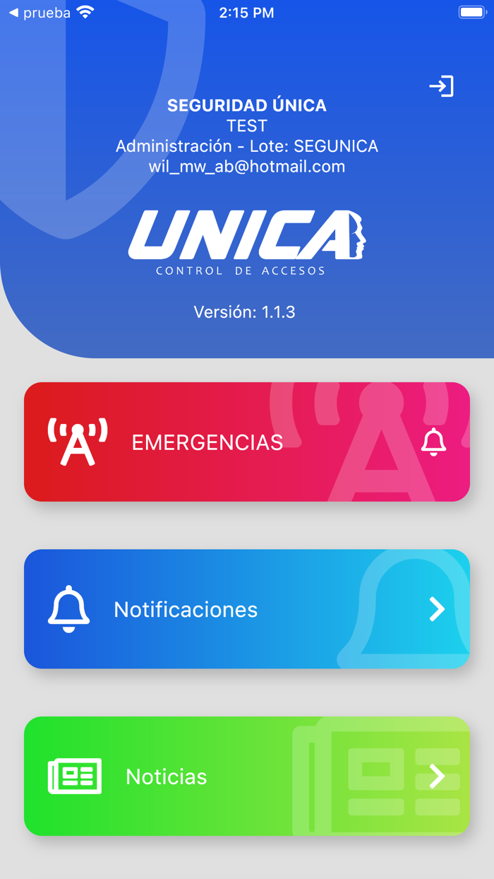 Unica - Control de Acceso