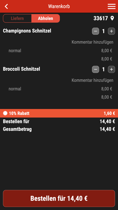 Ristorante Milano Bielefeld Screenshot