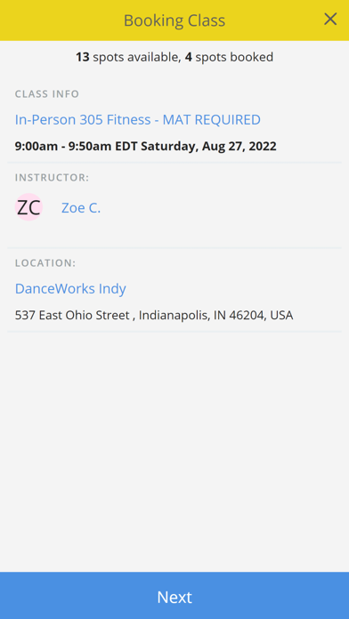 DanceWorks Indy Screenshot