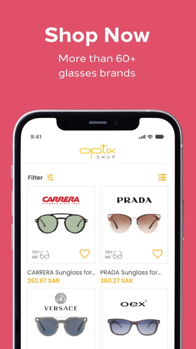 Optixshop Eyewear Shopping App Screenshot