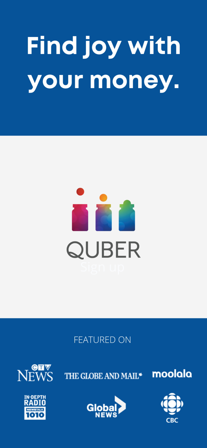 QUBER Find joy in money