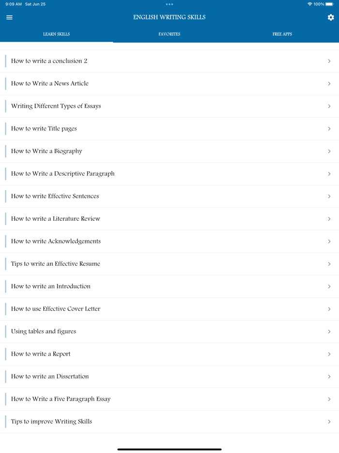 English Writing Skills