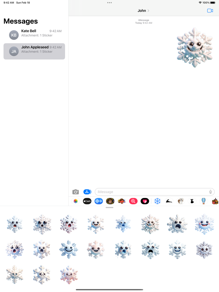 Snowflake Stickers