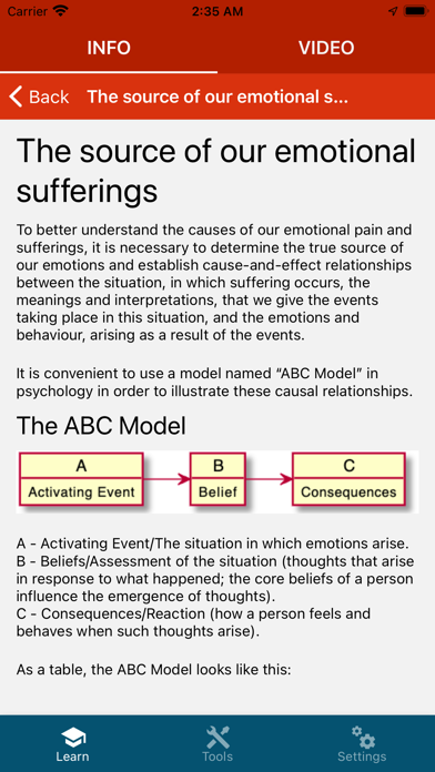 CopingCard CBT Mental Health Screenshot