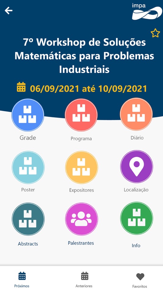 #3. IMPA Eventos (iOS) 由: Instituto de Matematica Pura e Aplicada